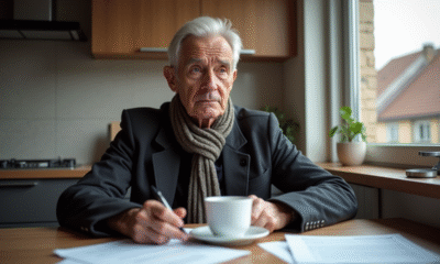 Homme d'âge mûr pensif dans une cuisine moderne belge